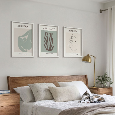 Set di quadri incorniciati Gli eleganti dipinti astratti di Matisse