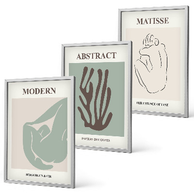 Set di quadri incorniciati Gli eleganti dipinti astratti di Matisse