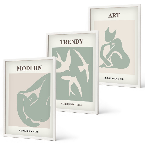 Composizione di quadri figure astratte di Matisse