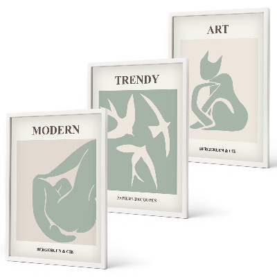 Composizione di quadri figure astratte di Matisse