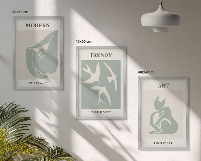 Composizione di quadri figure astratte di Matisse