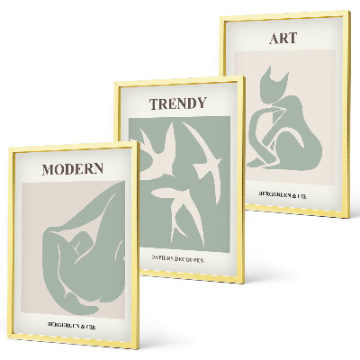 Composizione di quadri figure astratte di Matisse