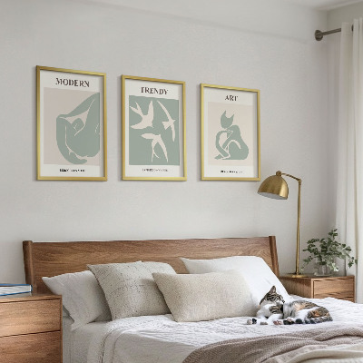 Composizione di quadri figure astratte di Matisse