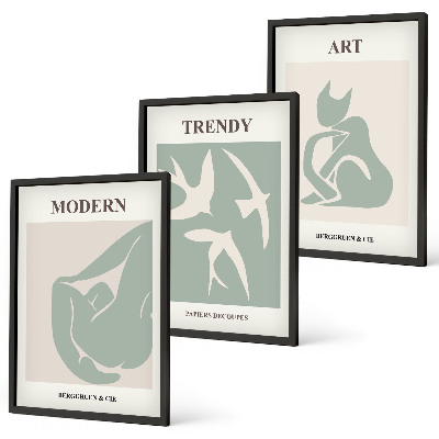 Composizione di quadri figure astratte di Matisse