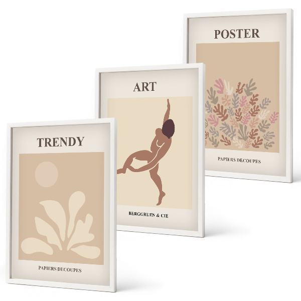 Set di quadri incorniciati Le forme astratte di Matisse