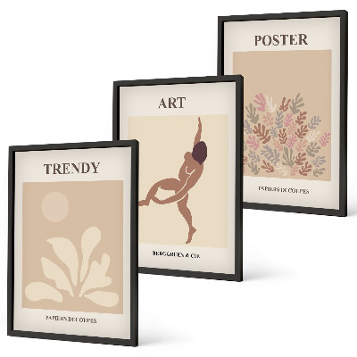Set di quadri incorniciati Le forme astratte di Matisse