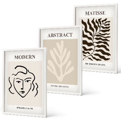 Composizione di quadri Il volto lascia l'arte di Matisse