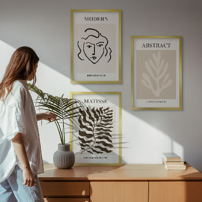 Composizione di quadri Il volto lascia l'arte di Matisse