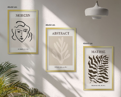 Composizione di quadri Il volto lascia l'arte di Matisse