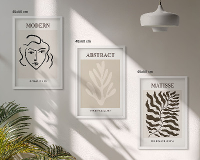 Composizione di quadri Il volto lascia l'arte di Matisse
