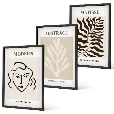 Composizione di quadri Il volto lascia l'arte di Matisse