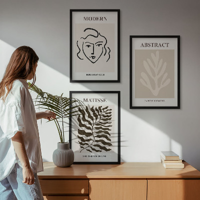 Composizione di quadri Il volto lascia l'arte di Matisse