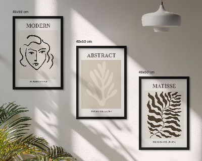 Composizione di quadri Il volto lascia l'arte di Matisse