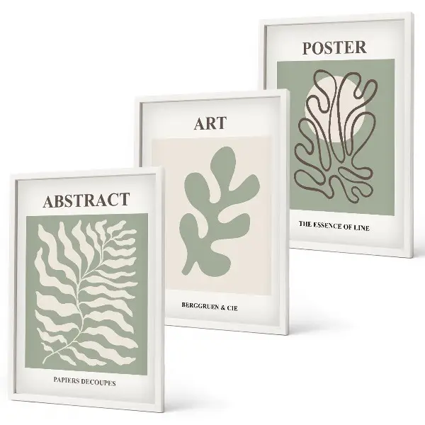 Set di quadri incorniciati con motivi vegetali di Matisse