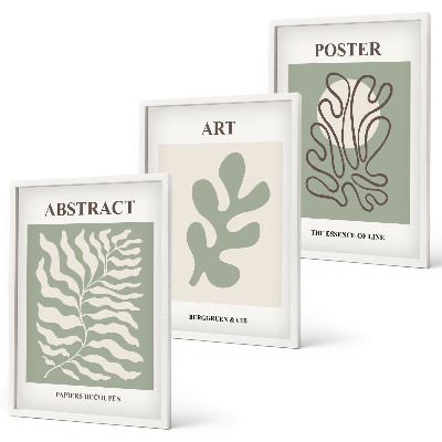 Set di quadri incorniciati I poster con motivi vegetali di Matisse