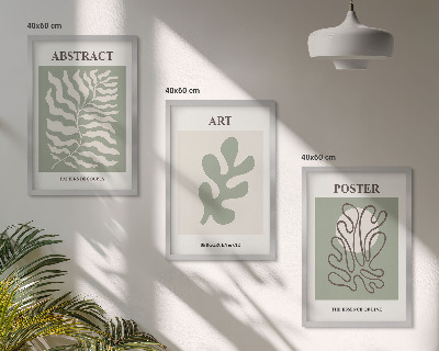 Set di quadri incorniciati I poster con motivi vegetali di Matisse
