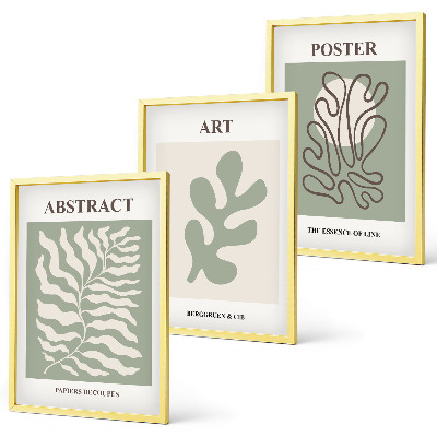 Set di quadri incorniciati I poster con motivi vegetali di Matisse