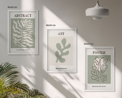Set di quadri incorniciati I poster con motivi vegetali di Matisse