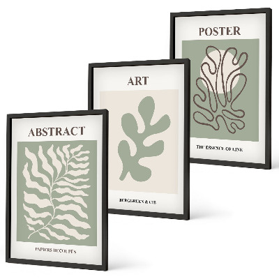 Set di quadri incorniciati I poster con motivi vegetali di Matisse