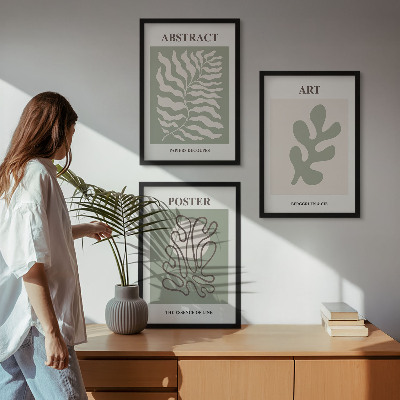Set di quadri incorniciati I poster con motivi vegetali di Matisse