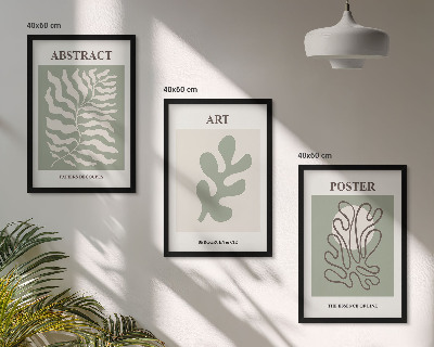 Set di quadri incorniciati I poster con motivi vegetali di Matisse
