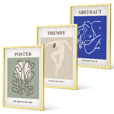 Set di 3 quadri Grafica a pastello di Henri Matisse