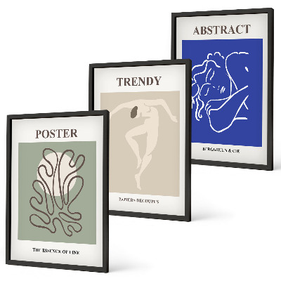 Set di 3 quadri Grafica a pastello di Henri Matisse