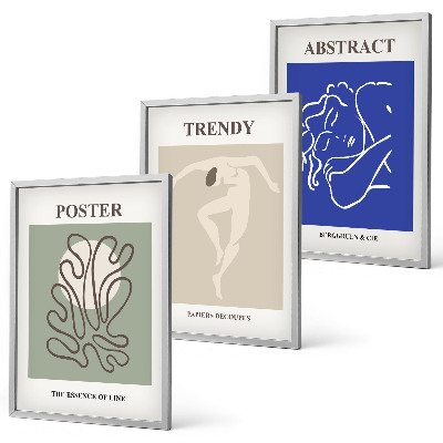 Set di 3 quadri Grafica a pastello di Henri Matisse