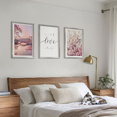 Set di quadri incorniciati Motivo dell'iscrizione del ponte dei fiori