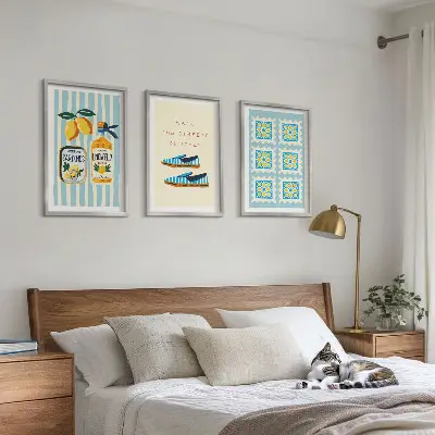 Set di 3 quadri con stampa a tema frutta tipica italiana