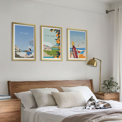 Composizione di quadri Amalfi Positano e Capri