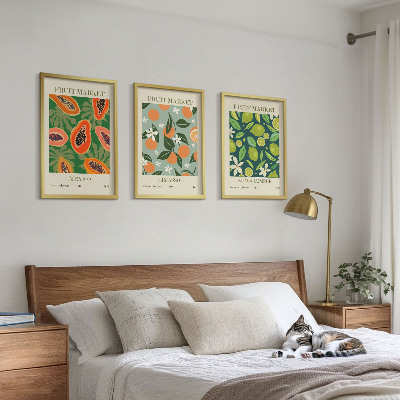 Composizione di quadri Poster vintage di frutta