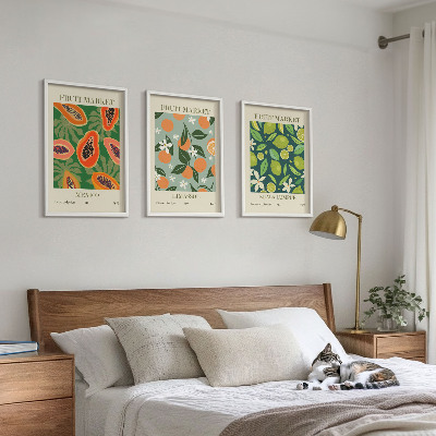 Composizione di quadri Poster vintage di frutta