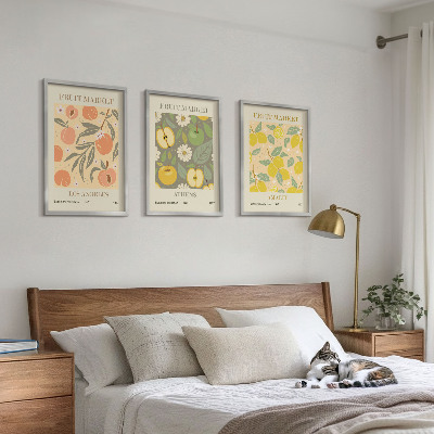Set di quadri incorniciati Poster retrò con motivi di frutta