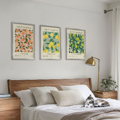 Set di quadri incorniciati Motivi floreali di agrumi