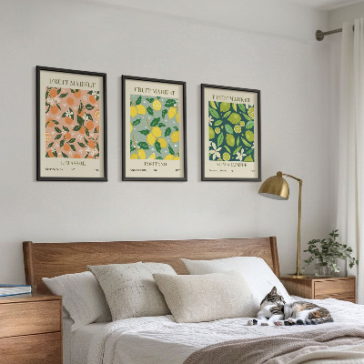 Set di quadri incorniciati Motivi floreali di agrumi