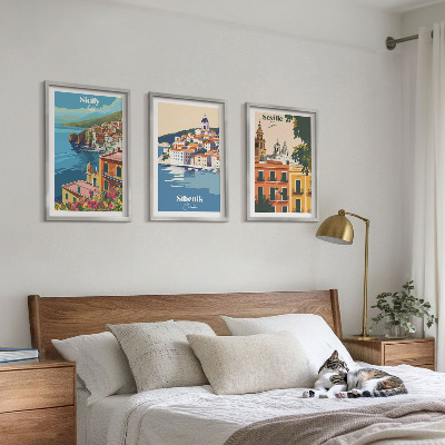 Composizione di quadri Paesaggi urbani con edifici