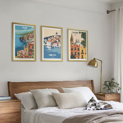 Composizione di quadri Paesaggi urbani con edifici
