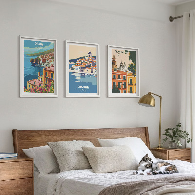 Composizione di quadri Paesaggi urbani con edifici