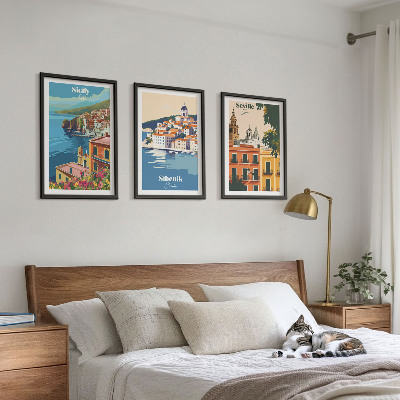 Composizione di quadri Paesaggi urbani con edifici