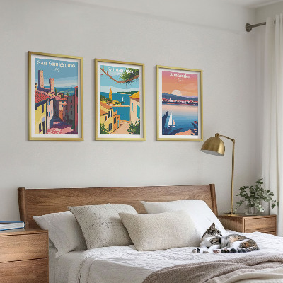 Set di quadri incorniciati Paesaggi urbani italiani
