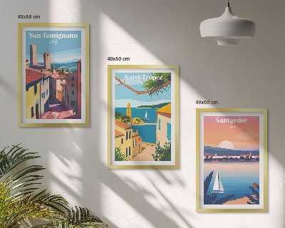 Set di quadri incorniciati Paesaggi urbani italiani