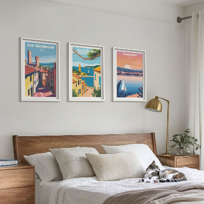 Set di quadri incorniciati Paesaggi urbani italiani