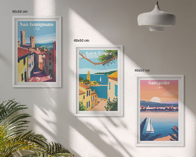 Set di quadri incorniciati Paesaggi urbani italiani