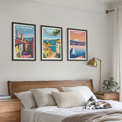 Set di quadri incorniciati Paesaggi urbani italiani