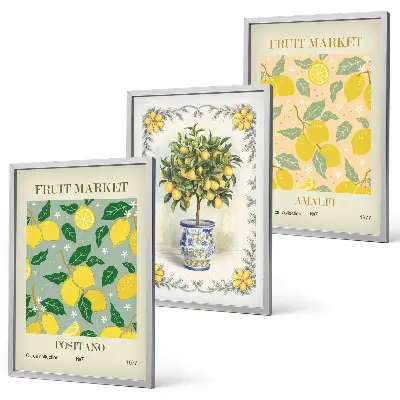 Agrumi Italia set di 3 quadri