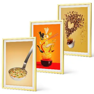 Set di 3 quadri con motivi culinari per la cucina