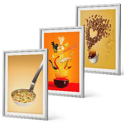 Set di 3 quadri con motivi culinari per la cucina