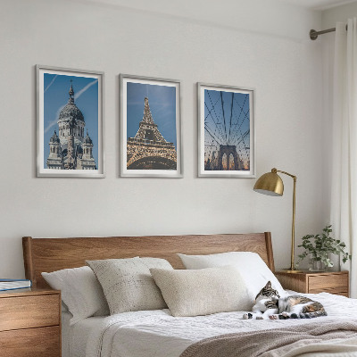 Set di quadri incorniciati Vedute di edifici di città di tutto il mondo