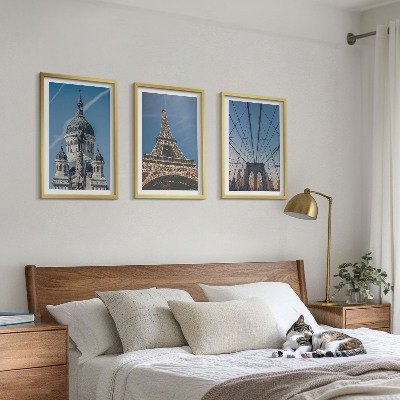 Set di quadri incorniciati Vedute di edifici di città di tutto il mondo